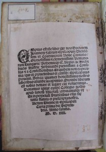 Testatzetttel des Wiener Bischofs Johannes Fabri in ÖNB Cod. 1004